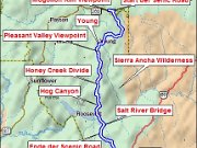 Desert to Tall Pines Scenic Road (erstellt mit DeLorme Topo (www.delorme.com)