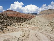 Fahrt hinunter zur Last Chance Desert