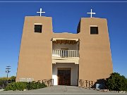 Sagrado Corazon de Jesus Church, Nambe Pueblo, ursprüngliche Church von 1790, nach einem Feuer 1945 wiederaufgebaut.