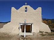 San Lorenzo de Picurís Church, Picurís Pueblo, erbaut 1769, Rstaurierungsbeginn ca. 1988