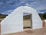 San Geronimo Church, Taos Pueblo, zuerst erbaut in 1619, jetzige Church von 1850