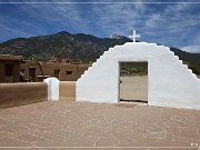 San Geronimo Church, Taos Pueblo, zuerst erbaut in 1619, jetzige Church von 1850