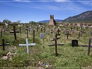 San Geronimo Church, Taos Pueblo, zuerst erbaut in 1619, jetzige Church von 1850