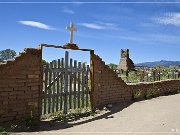 San Geronimo Church, Taos Pueblo, zuerst erbaut in 1619, jetzige Church von 1850