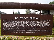 St. Mary's Mission, Stevensville. MT, errichtet 1841, heutige Kirche von